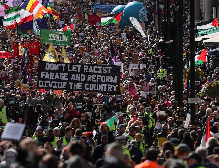 London’s biggest ever British demonstration against the far right